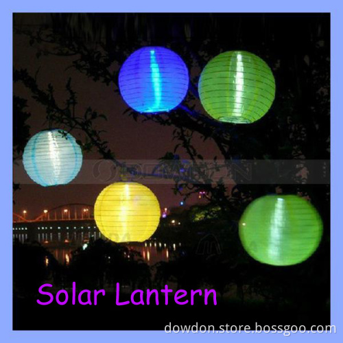 13000mcd 4 Colors Festival LED Solar Lantern Light Lamp for Garden Home